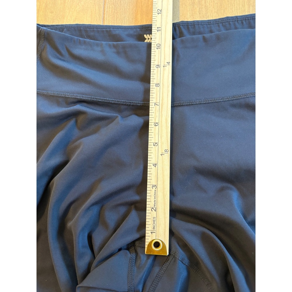 All in Motion Leggings Womens Medium Black Mid Rise Side Pocket Yoga Active - Picture 7 of 9